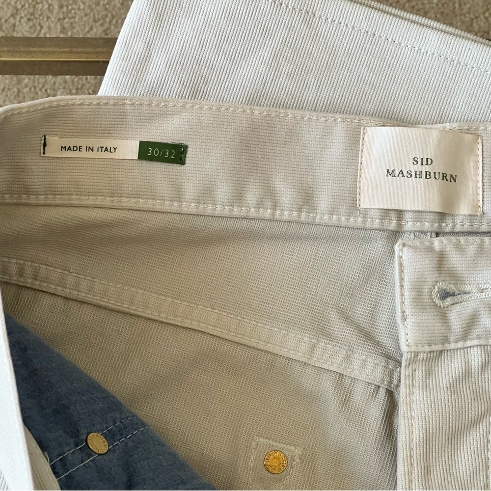 Sid Mashburn Cream Slim Men Jeans - Picture 2 of 8